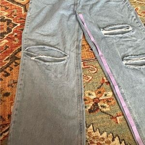 Trendy distressed SHEIN jeans